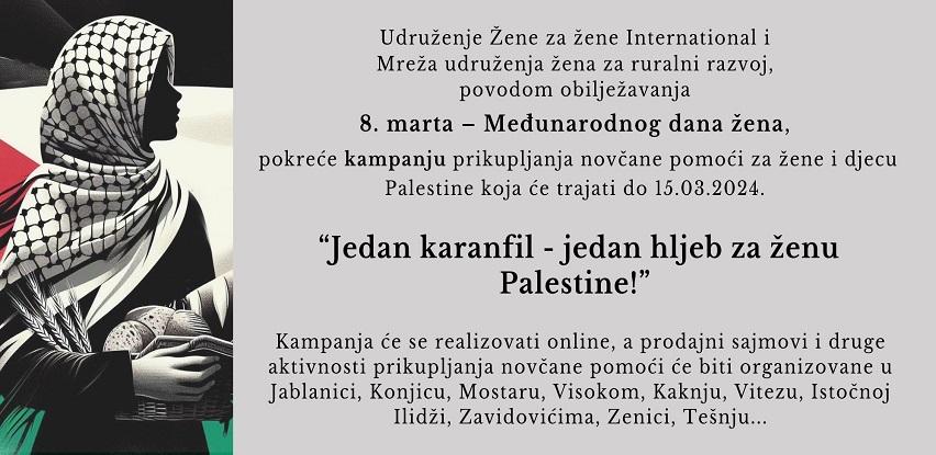 donacija za žene i djecu palestine